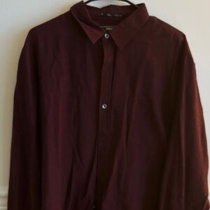 Forever 21 Men's Deep Burgundy Shirt Jacket
